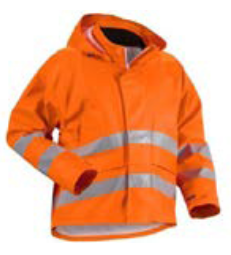 Rain Suit Hi Visibility 8810HV - 190T Polyester PVC Waterproof High Visibility Rain Suit, Hooded Jacket & Pant Set with 50mm Reflective Strips for Safety, Durable Work Rainwear, Sizes M-2XL